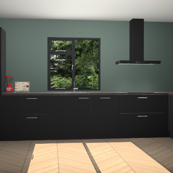 Zwarte keuken Lille 53837