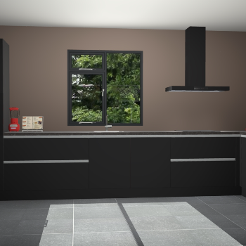 Zwarte greeploze keuken Lille 53839