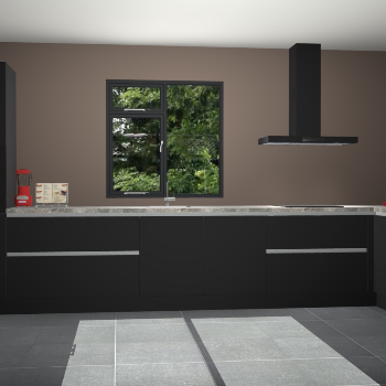 Zwarte greeploze keuken Lille 53845