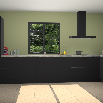 Zwarte keuken Lille 53846