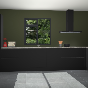 Zwarte greeploze keuken Lille 53848