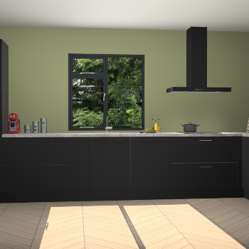 Zwarte keuken Lille 53852