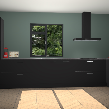 Zwarte keuken Lille 53855