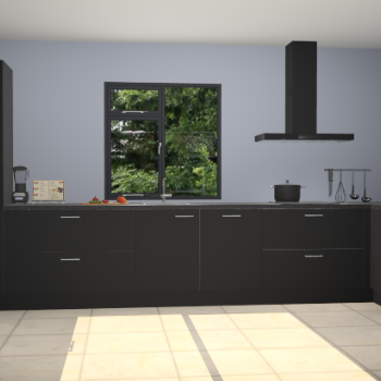 Zwarte keuken Lille 53857