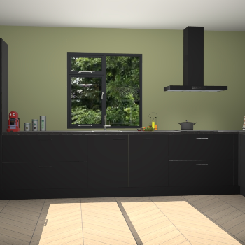 Zwarte keuken Lille 53859