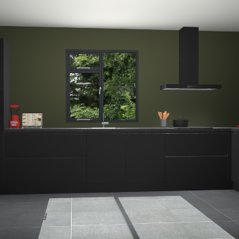 Zwarte greeploze keuken Lille 53861