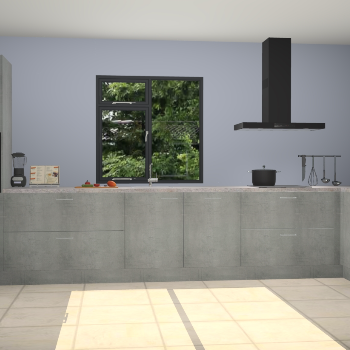 Beton parelgrijze keuken Lille 53999