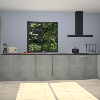 Beton parelgrijze keuken Lille 54005