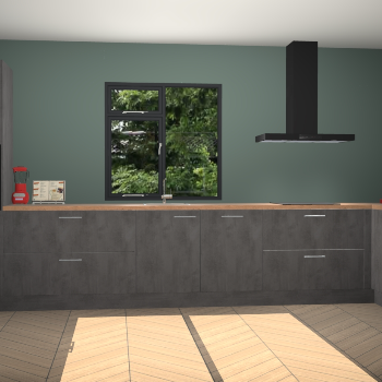 Beton antraciet keuken Lille 54043