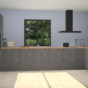 Beton antraciet keuken Lille 54044