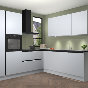 Sneeuwwitte greeploze keuken China 55764
