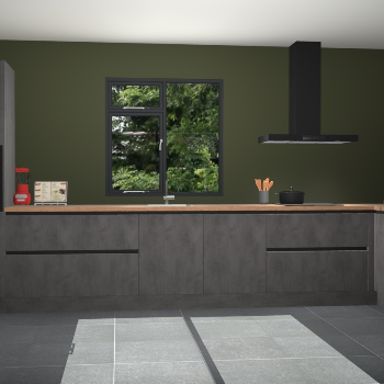 Beton antraciet greeploze keuken Lille 54048