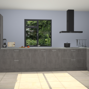 Beton antraciet keuken Lille 54059