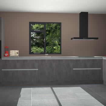 Beton antraciet greeploze keuken Lille 54060