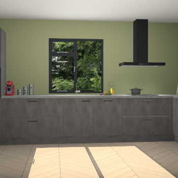 Beton antraciet keuken Lille 54062