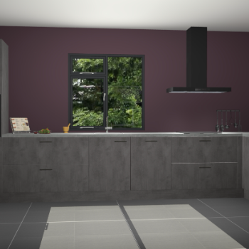 Beton antraciet keuken Lille 54063