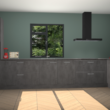 Beton antraciet keuken Lille 54065