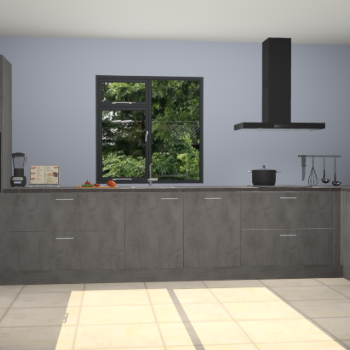 Beton antraciet keuken Lille 54066