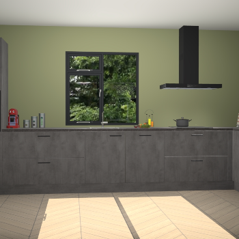 Beton antraciet keuken Lille 54068