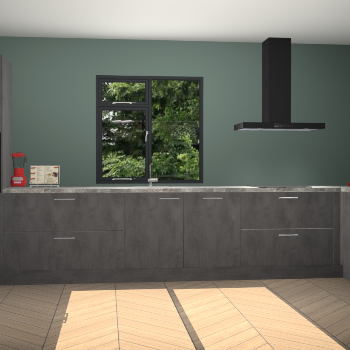 Beton antraciet keuken Lille 54071