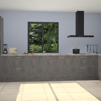 Beton antraciet keuken Lille 54072