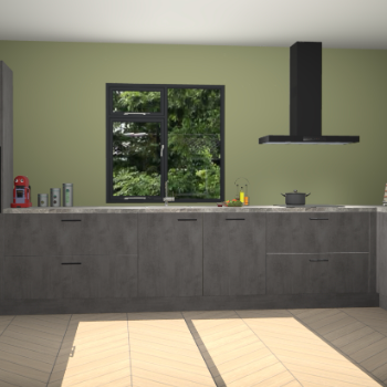 Beton antraciet keuken Lille 54074