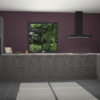 Beton antraciet keuken Lille 54075