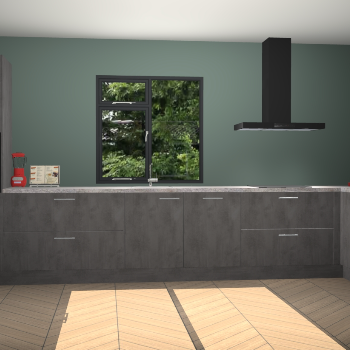 Beton antraciet keuken Lille 54077