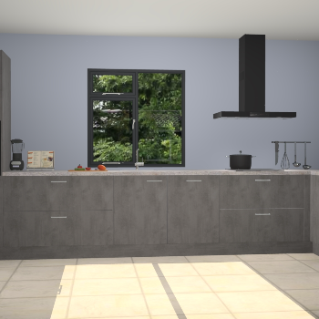 Beton antraciet keuken Lille 54078