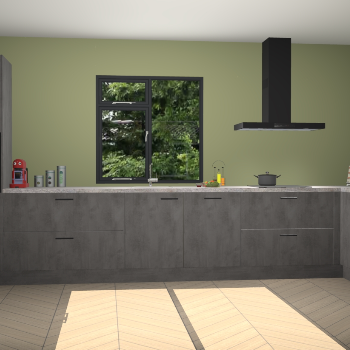 Beton antraciet keuken Lille 54080