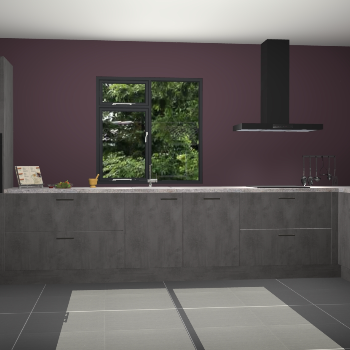 Beton antraciet keuken Lille 54081