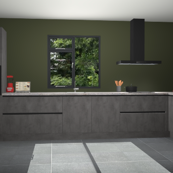 Beton antraciet greeploze keuken Lille 54082