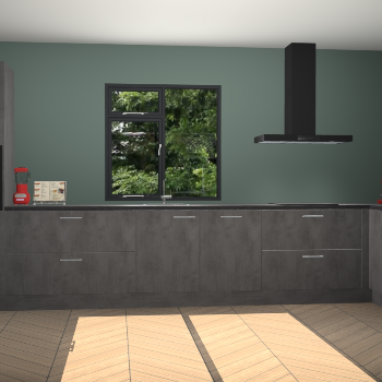 Beton antraciet keuken Lille 54083