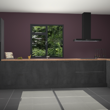 Beton zwarte keuken Lille 54140