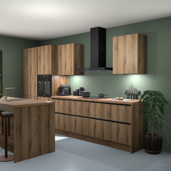 Greeploze Gouden eiken keuken Spanje 56216