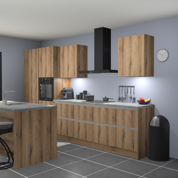 Greeploze Gouden eiken keuken Spanje 56219