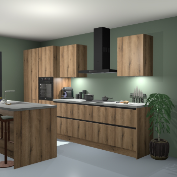 Greeploze Gouden eiken keuken Spanje 56222