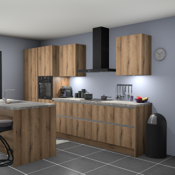 Greeploze Gouden eiken keuken Spanje 56231