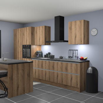 Greeploze Gouden eiken keuken Spanje 56243