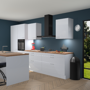 Sneeuwwitte hoogglans keuken Spanje 56380