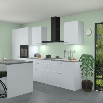 Sneeuwwitte hoogglans keuken Spanje 56392