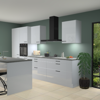 Sneeuwwitte hoogglans keuken Spanje 56395