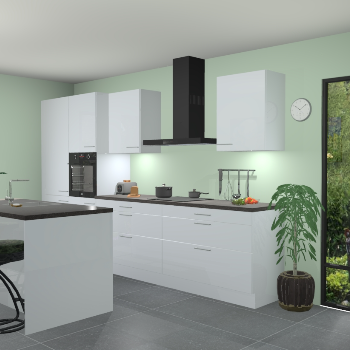 Sneeuwwitte hoogglans keuken Spanje 56398