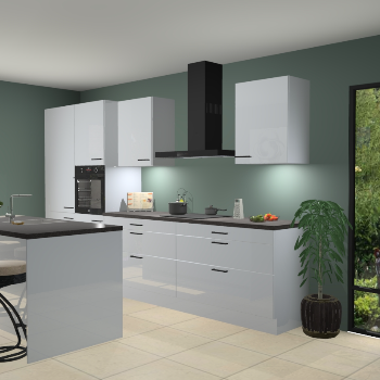 Sneeuwwitte hoogglans keuken Spanje 56401