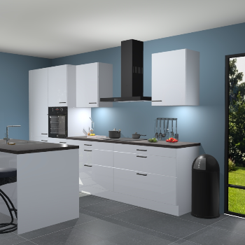 Sneeuwwitte hoogglans keuken Spanje 56402