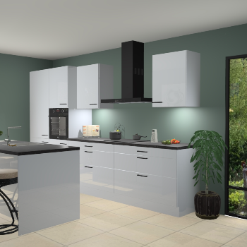 Sneeuwwitte hoogglans keuken Spanje 56419