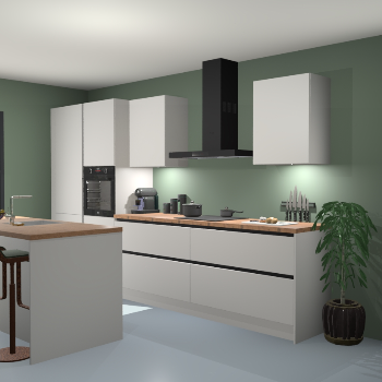 Greeploze Zijdegrijze keuken Spanje 56836