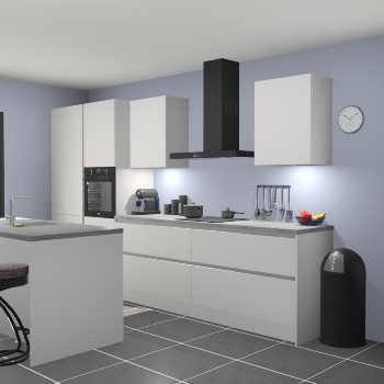 Greeploze Zijdegrijze keuken Spanje 56840