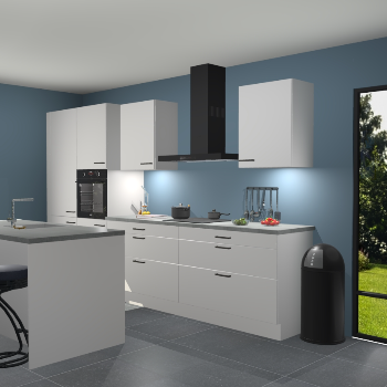 Zijdegrijze keuken Spanje 56842