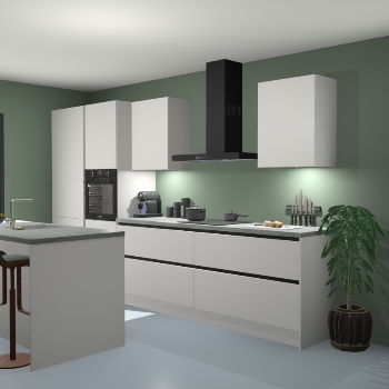 Greeploze Zijdegrijze keuken Spanje 56843